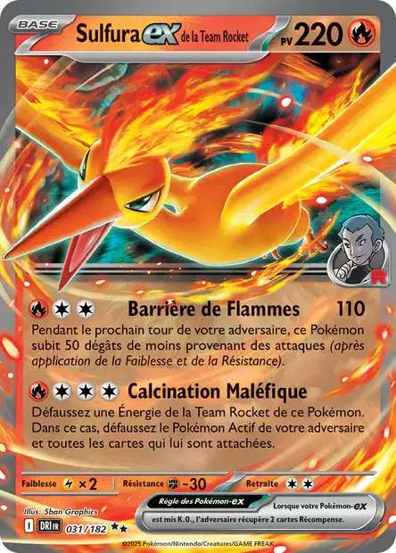 031/182 - Sulfura EX de la Team Rocket