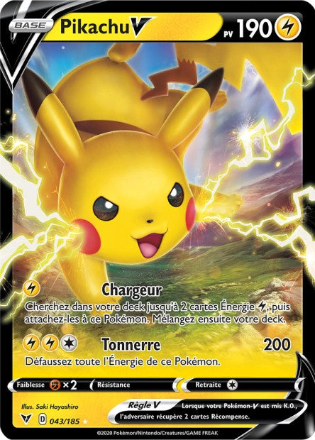 043/185 - Pikachu V