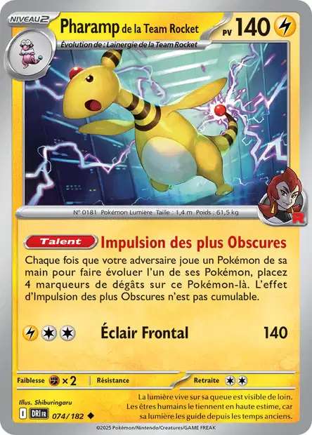 074/182 - Pharamp de la Team Rocket