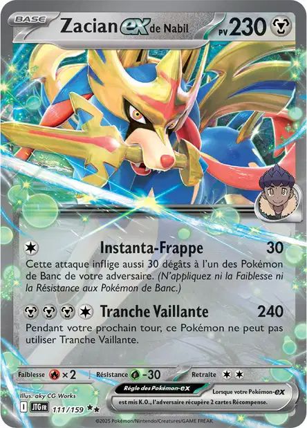 111/159 - Zacian EX de Nabil