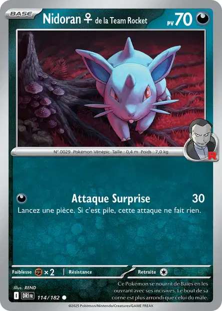 114/182 - Nidoran♀ de la Team Rocket