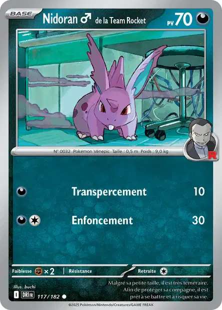 117/182 - Nidoran♂ de la Team Rocket
