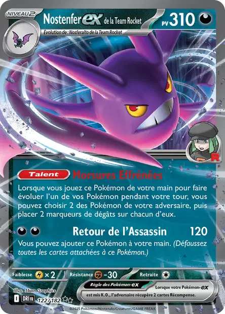 122/182 - Nostenfer EX de la Team Rocket