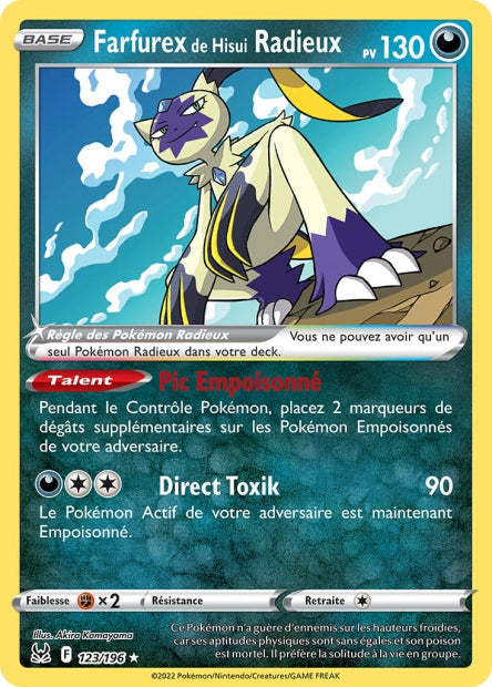 123/196 - Farfurex de Hisui Radieux