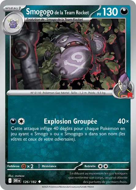 126/182 - Smogogo de la Team Rocket