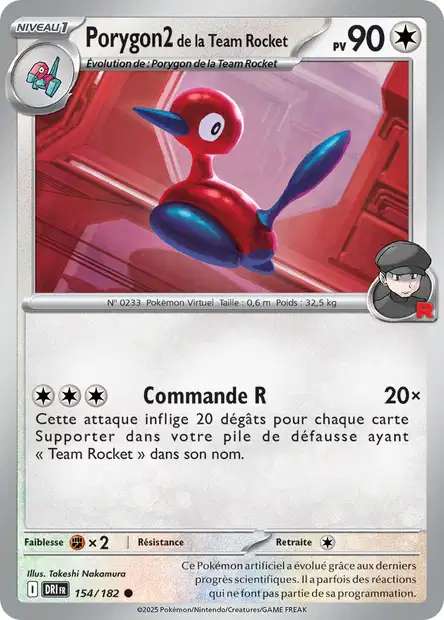 154/182 - Porygon2 de la Team Rocket