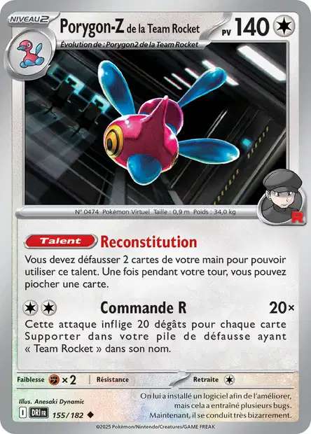 155/182 - Porygon-Z de la Team Rocket