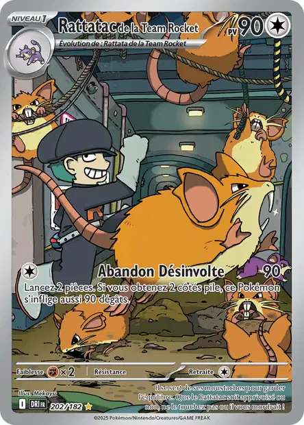 202/182 - Rattatac de la Team Rocket