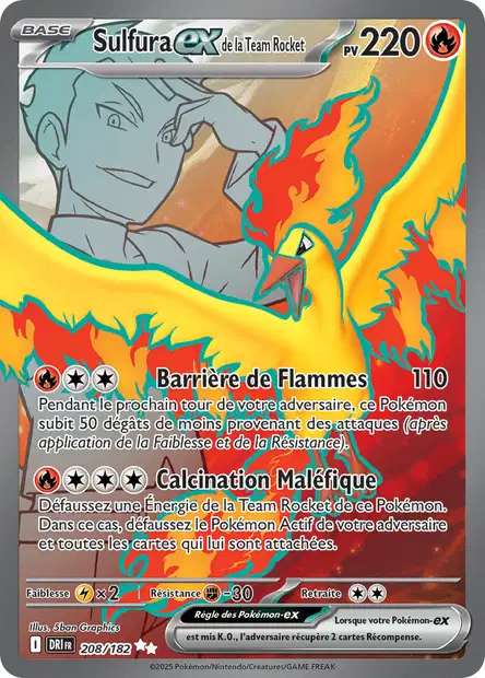 208/182 - Sulfura EX de la Team Rocket