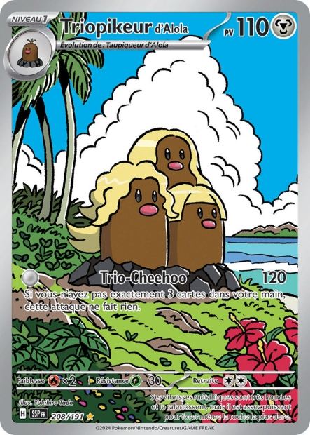 208/191 - Triopikeur d'Alola