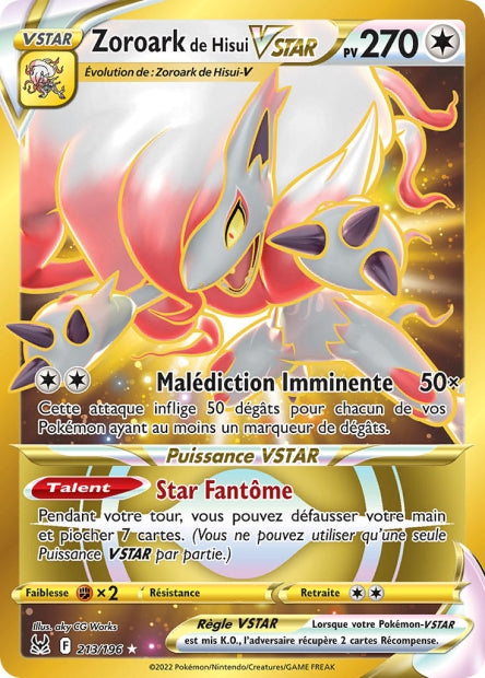 213/196 - Zoroark de Hisui VSTAR