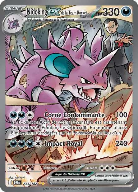 233/182 - Nidoking EX de la Team Rocket