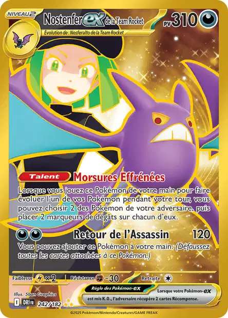 242/182 - Nostenfer EX de la Team Rocket