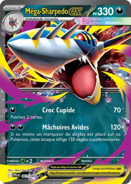 061/094 - Méga-Sharpedo-ex