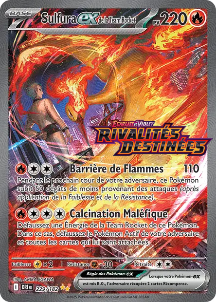 229/182 - Sulfura EX de la Team Rocket Stamp
