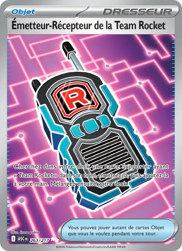 263/217 - Émetteur Récepteur de la Team Rocket