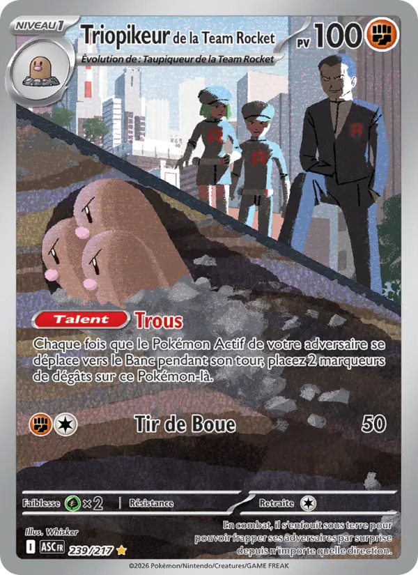 239/217 - Triopikeur de la Team Rocket