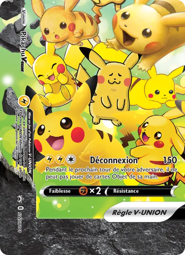 SWSH141/107 - Pikachu V-UNION