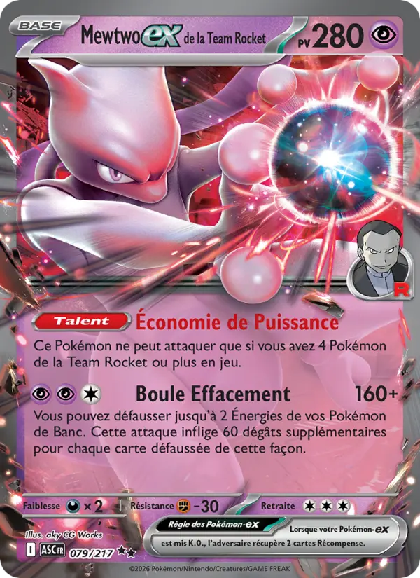 079/217 - Mewtwo-ex de la Team Rocket