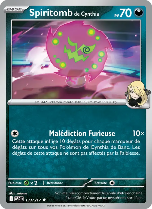 133/217 - Spiritomb de Cynthia