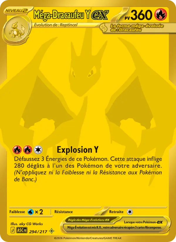 294/217  Méga Dracaufeu Y ex