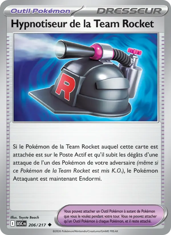 206/217 - Hypnotiseur de la Team Rocket