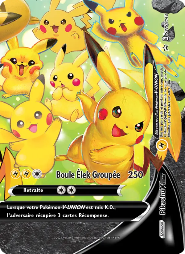 SWSH142/107 - Pikachu V-UNION